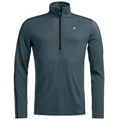 Ortovox 185 Rock n Wool Zip Neck - Schwarz Ortovox 185 Rock n Wool Zip Neck - Schwarz