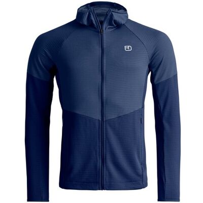 Ortovox Fleece Light Grid Hoody - Blau Ortovox Fleece Light Grid Hoody - Blau