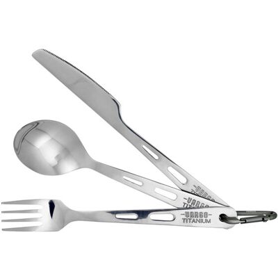 Vargo Titan-Besteckset 3-teilig - Silber Vargo Titan-Besteckset 3-teilig - Silber