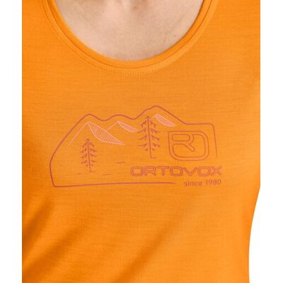 Ortovox 150 Cool Vintage Badge Ts - Orange Ortovox 150 Cool Vintage Badge Ts - Orange