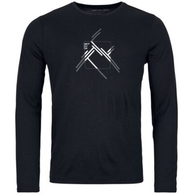 Ortovox 185 Merino Mtn Cutout Ls - Schwarz Ortovox 185 Merino Mtn Cutout Ls - Schwarz