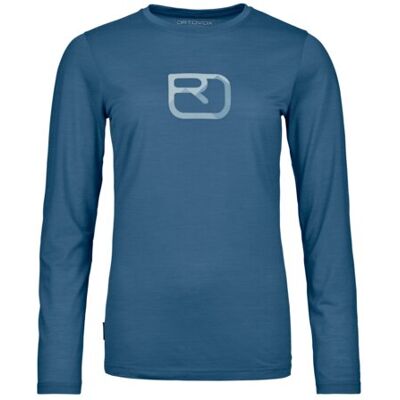 Ortovox 150 Cool Mtn Silhouette Ls - Blau Ortovox 150 Cool Mtn Silhouette Ls - Blau