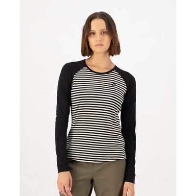 Mons Royale Icon Merino Raglan Long Sleeve - Schwarz Mons Royale Icon Merino Raglan Long Sleeve - Schwarz