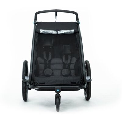 Cube Kinder Fahrradanhänger Double CMPT - Schwarz Cube Kinder Fahrradanhänger Double CMPT - Schwarz