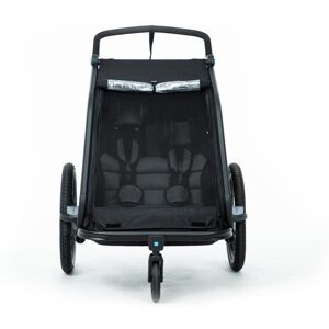 Cube Kinder Fahrradanhänger Double CMPT - Schwarz Cube Kinder Fahrradanhänger Double CMPT - Schwarz