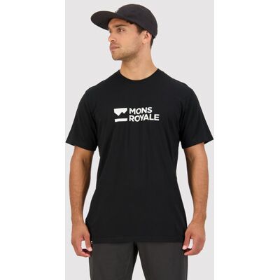 Mons Royale Icon Merino Classic T-Shirt - Schwarz Mons Royale Icon Merino Classic T-Shirt - Schwarz