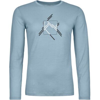 Ortovox 185 Merino Mtn Cutout Ls - Hellgrau Ortovox 185 Merino Mtn Cutout Ls - Hellgrau