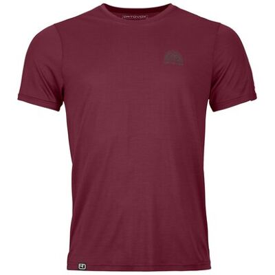 Ortovox 120 Cool Tec Mtn Stripe Ts - Rot Ortovox 120 Cool Tec Mtn Stripe Ts - Rot