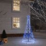 vidaXL LED-Weihnachtsbaum mit Erdnägeln Blau 200 LEDs 180 cm