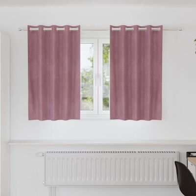 vidaXL Dunkelrosa Polyester Vorhang 140 x 140 cm Stylischer Lichtfilter - Vorhang vidaXL Dunkelrosa Polyester Vorhang 140 x 140 cm Stylischer Lichtfilter - Vorhang