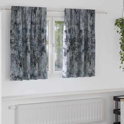 vidaXL Samtvorhänge mit Vorhängen 2 pcs Silber Grau 140 x 140 cm Samt vidaXL Samtvorhänge mit Vorhängen 2 pcs Silber Grau 140 x 140 cm Samt
