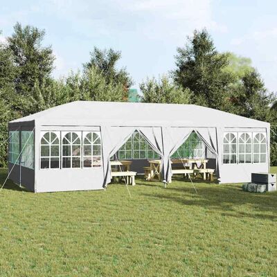 vidaXL Party-Zelt Weiß 800 x 400 x 266 cm Polyethylen vidaXL Party-Zelt Weiß 800 x 400 x 266 cm Polyethylen
