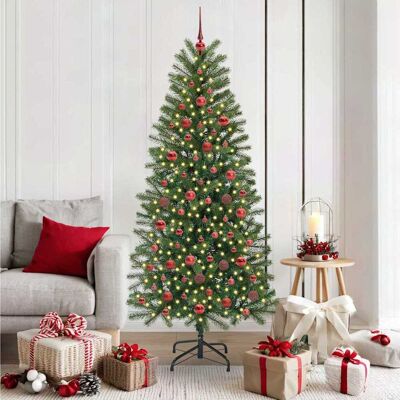 vidaXL Künstlicher Weihnachtsbaum mit 300 LEDs Grün 180 cm PE und PVC vidaXL Künstlicher Weihnachtsbaum mit 300 LEDs Grün 180 cm PE und PVC