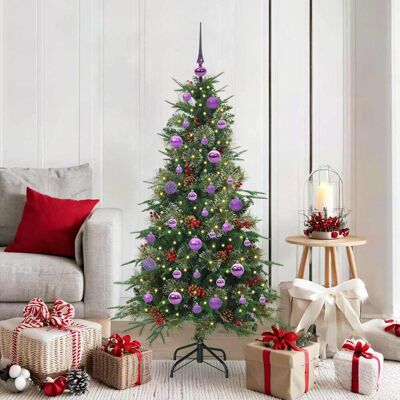 vidaXL Künstlicher klappbarer Weihnachtsbaum Grün 150 cm PE und PVC vidaXL Künstlicher klappbarer Weihnachtsbaum Grün 150 cm PE und PVC
