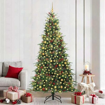 vidaXL Künstlicher klappbarer Weihnachtsbaum Grün 240 cm PE und PVC vidaXL Künstlicher klappbarer Weihnachtsbaum Grün 240 cm PE und PVC