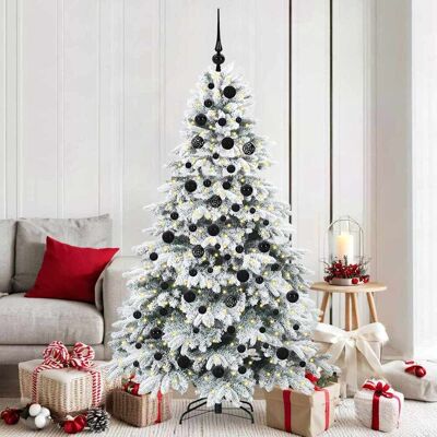 vidaXL Künstlicher Weihnachtsbaum mit 300 LEDs Weiß 180 cm PE und PVC vidaXL Künstlicher Weihnachtsbaum mit 300 LEDs Weiß 180 cm PE und PVC