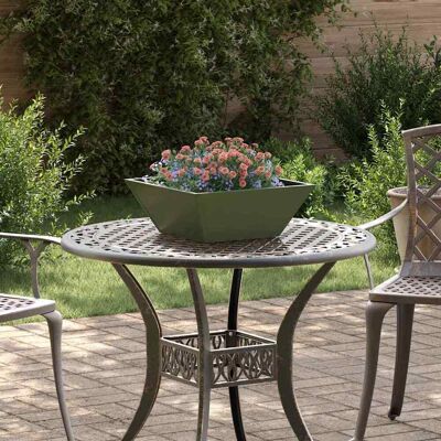 vidaXL Garten-Pflanzgefäß 5 Stk. Olive Grün 40 x 40 x 15 cm vidaXL Garten-Pflanzgefäß 5 Stk. Olive Grün 40 x 40 x 15 cm