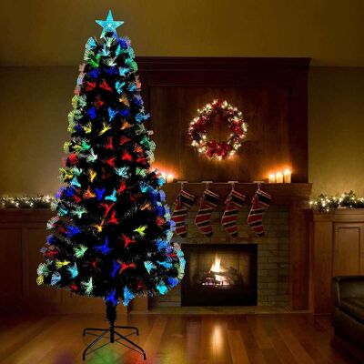 vidaXL Künstlicher Weihnachtsbaum mit 300 LEDs Grün 240 cm PVC vidaXL Künstlicher Weihnachtsbaum mit 300 LEDs Grün 240 cm PVC