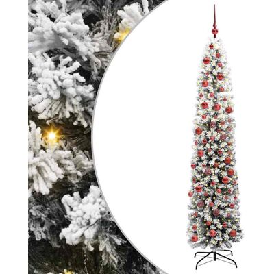 vidaXL Künstlicher Weihnachtsbaum mit 300 LEDs mit Ständer Grün 180 cm vidaXL Künstlicher Weihnachtsbaum mit 300 LEDs mit Ständer Grün 180 cm