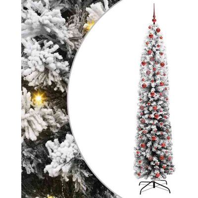 vidaXL Künstlicher Weihnachtsbaum mit 300 LEDs mit Ständer Grün 210 cm vidaXL Künstlicher Weihnachtsbaum mit 300 LEDs mit Ständer Grün 210 cm