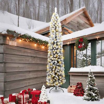 vidaXL Künstlicher Weihnachtsbaum mit 300 LEDs mit Ständer Grün 240 cm vidaXL Künstlicher Weihnachtsbaum mit 300 LEDs mit Ständer Grün 240 cm