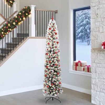 vidaXL Künstlicher Weihnachtsbaum mit 300 LEDs mit Ständer Grün 240 cm vidaXL Künstlicher Weihnachtsbaum mit 300 LEDs mit Ständer Grün 240 cm