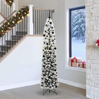 vidaXL Künstlicher Weihnachtsbaum mit 300 LEDs mit Ständer Grün 240 cm vidaXL Künstlicher Weihnachtsbaum mit 300 LEDs mit Ständer Grün 240 cm