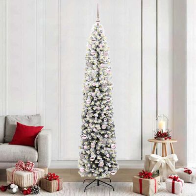 vidaXL Künstlicher Weihnachtsbaum mit 300 LEDs mit Ständer Grün 240 cm vidaXL Künstlicher Weihnachtsbaum mit 300 LEDs mit Ständer Grün 240 cm