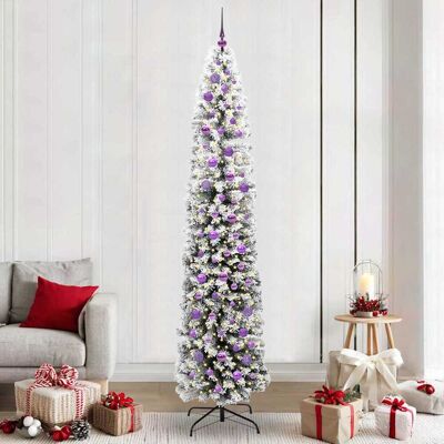 vidaXL Künstlicher Weihnachtsbaum mit 300 LEDs mit Ständer Grün 240 cm vidaXL Künstlicher Weihnachtsbaum mit 300 LEDs mit Ständer Grün 240 cm