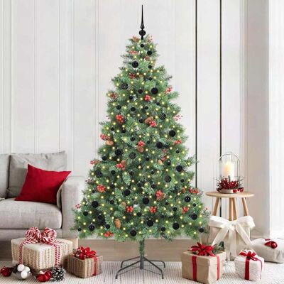 vidaXL Künstlicher Weihnachtsbaum Grün 210 cm PVC und Metall vidaXL Künstlicher Weihnachtsbaum Grün 210 cm PVC und Metall