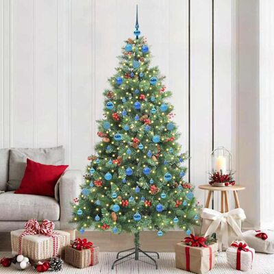 vidaXL Künstlicher Weihnachtsbaum Grün 210 cm PVC und Metall vidaXL Künstlicher Weihnachtsbaum Grün 210 cm PVC und Metall
