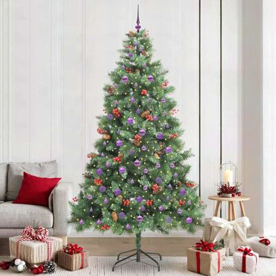 vidaXL Künstlicher Weihnachtsbaum Grün 240 cm PVC und Metall vidaXL Künstlicher Weihnachtsbaum Grün 240 cm PVC und Metall