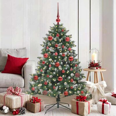 vidaXL Künstlicher Weihnachtsbaum mit 150 LEDs mit Ständer Grün 150 cm vidaXL Künstlicher Weihnachtsbaum mit 150 LEDs mit Ständer Grün 150 cm