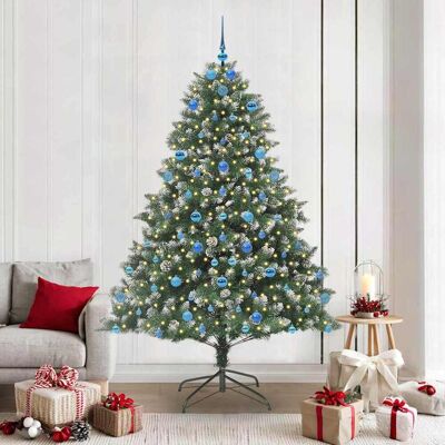 vidaXL Künstlicher Weihnachtsbaum mit 300 LEDs mit Ständer Grün 210 cm vidaXL Künstlicher Weihnachtsbaum mit 300 LEDs mit Ständer Grün 210 cm