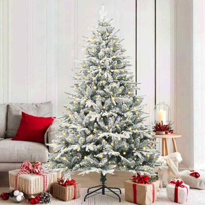 vidaXL Künstlicher vorbeleuchteter Weihnachtsbaum Grün 180 cm vidaXL Künstlicher vorbeleuchteter Weihnachtsbaum Grün 180 cm