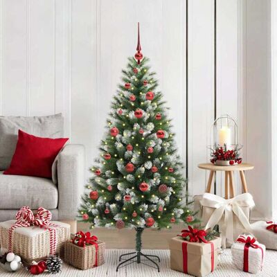 vidaXL Künstlicher schwenkbarer Weihnachtsbaum mit flockigem Schnee vidaXL Künstlicher schwenkbarer Weihnachtsbaum mit flockigem Schnee