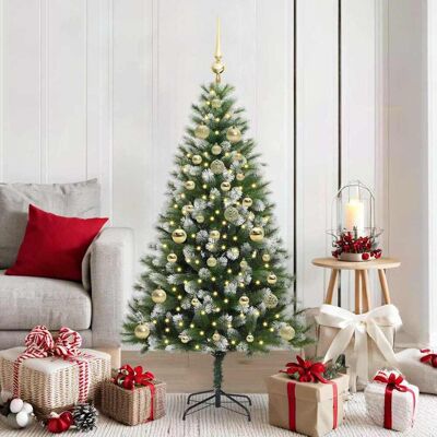vidaXL Künstlicher schwenkbarer Weihnachtsbaum mit flockigem Schnee vidaXL Künstlicher schwenkbarer Weihnachtsbaum mit flockigem Schnee