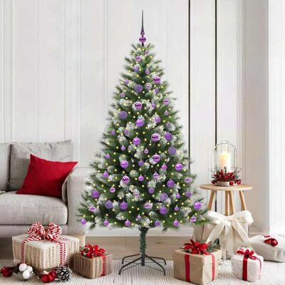 vidaXL Künstlicher schwenkbarer Weihnachtsbaum mit flockigem Schnee vidaXL Künstlicher schwenkbarer Weihnachtsbaum mit flockigem Schnee