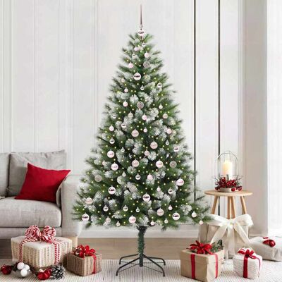 vidaXL Künstlicher schwenkbarer Weihnachtsbaum mit flockigem Schnee vidaXL Künstlicher schwenkbarer Weihnachtsbaum mit flockigem Schnee