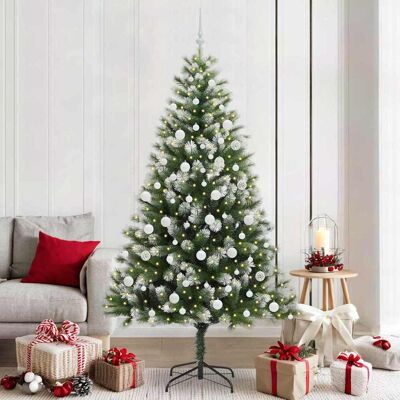 vidaXL Künstlicher schwenkbarer Weihnachtsbaum mit flockigem Schnee vidaXL Künstlicher schwenkbarer Weihnachtsbaum mit flockigem Schnee