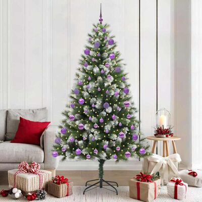 vidaXL Künstlicher schwenkbarer Weihnachtsbaum mit flockigem Schnee vidaXL Künstlicher schwenkbarer Weihnachtsbaum mit flockigem Schnee