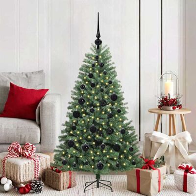 vidaXL Künstlicher klappbarer Weihnachtsbaum mit 150 LEDs Grün 120 cm vidaXL Künstlicher klappbarer Weihnachtsbaum mit 150 LEDs Grün 120 cm
