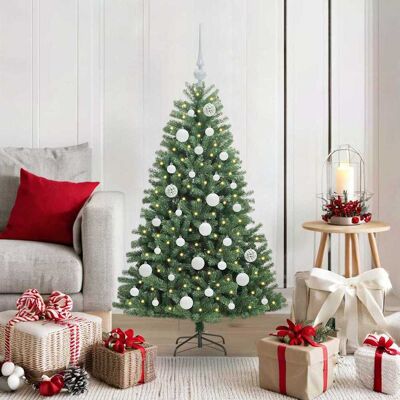 vidaXL Künstlicher klappbarer Weihnachtsbaum mit 150 LEDs Grün 120 cm vidaXL Künstlicher klappbarer Weihnachtsbaum mit 150 LEDs Grün 120 cm