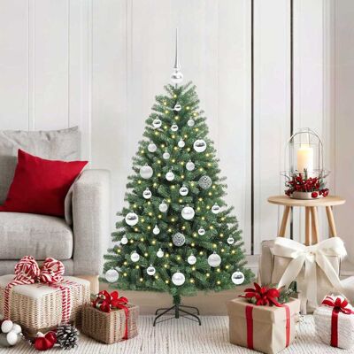 vidaXL Künstlicher klappbarer Weihnachtsbaum mit 150 LEDs Grün 120 cm vidaXL Künstlicher klappbarer Weihnachtsbaum mit 150 LEDs Grün 120 cm