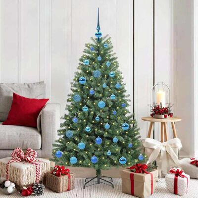 vidaXL Künstlicher klappbarer Weihnachtsbaum mit 150 LEDs Grün 150 cm vidaXL Künstlicher klappbarer Weihnachtsbaum mit 150 LEDs Grün 150 cm