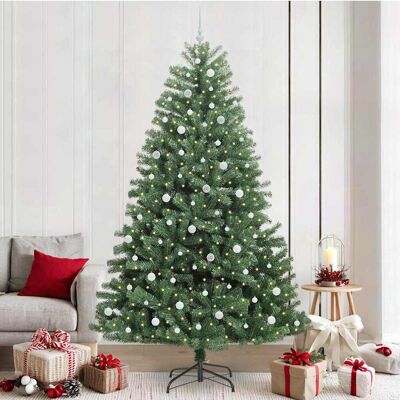 vidaXL Künstlicher klappbarer Weihnachtsbaum mit 300 LEDs Grün 240 cm vidaXL Künstlicher klappbarer Weihnachtsbaum mit 300 LEDs Grün 240 cm