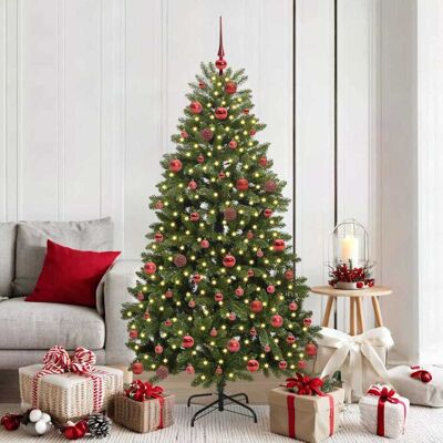vidaXL Künstlicher Weihnachtsbaum Grün 180 cm PVC und Metall vidaXL Künstlicher Weihnachtsbaum Grün 180 cm PVC und Metall