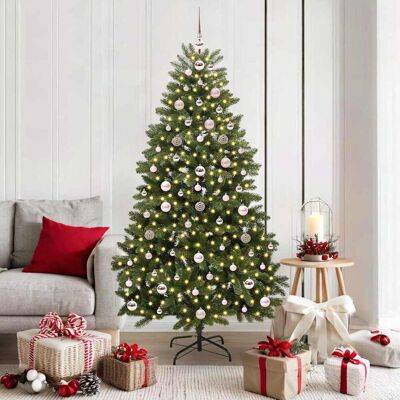 vidaXL Künstlicher Weihnachtsbaum Grün 180 cm PVC und Metall vidaXL Künstlicher Weihnachtsbaum Grün 180 cm PVC und Metall