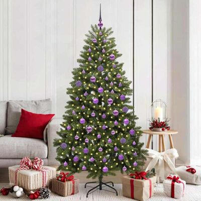 vidaXL Künstlicher Weihnachtsbaum Grün 180 cm PVC und Metall vidaXL Künstlicher Weihnachtsbaum Grün 180 cm PVC und Metall
