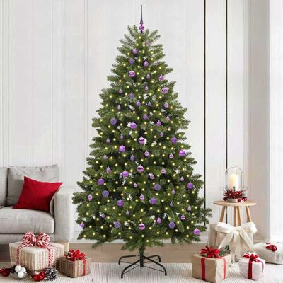 vidaXL Künstlicher Weihnachtsbaum Grün 240 cm PVC und Metall vidaXL Künstlicher Weihnachtsbaum Grün 240 cm PVC und Metall